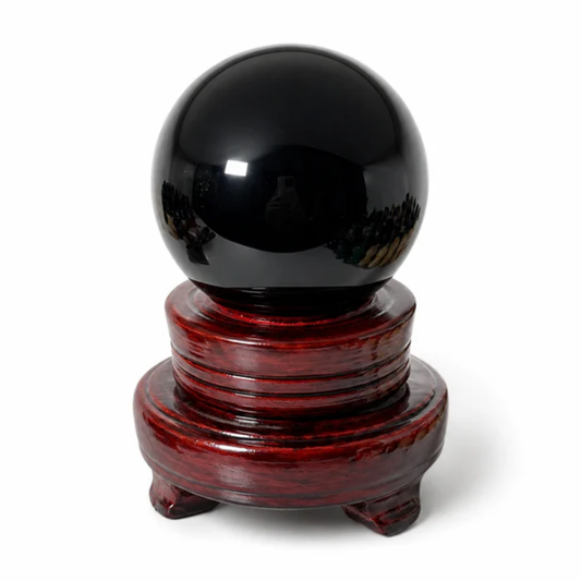 SFERA IN OSSIDIANA NERA