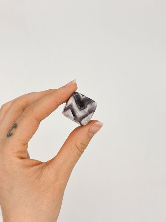 Cubo in Ametista Chevron