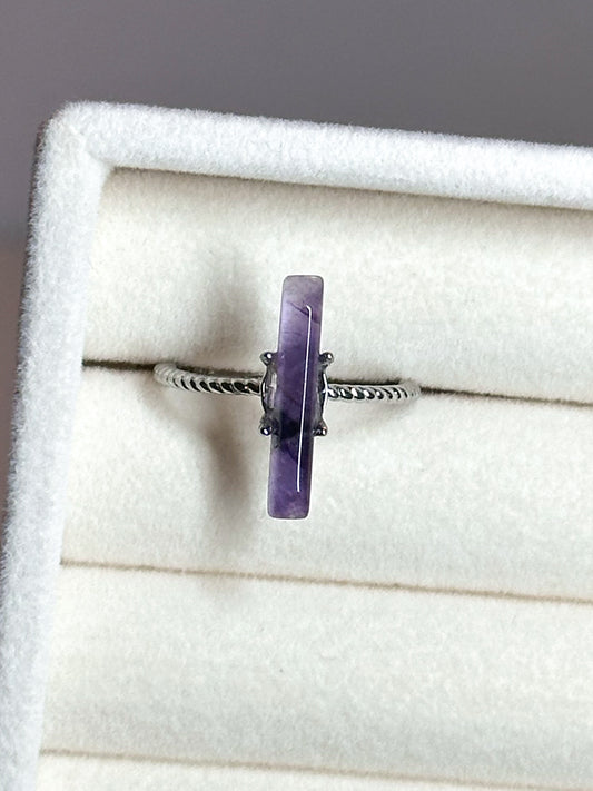 ANELLO IN FLUORITE VIOLA