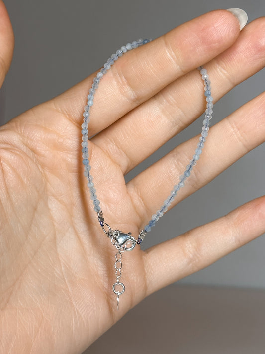 BRACCIALE IN ACQUAMARINA SFACCETTATO