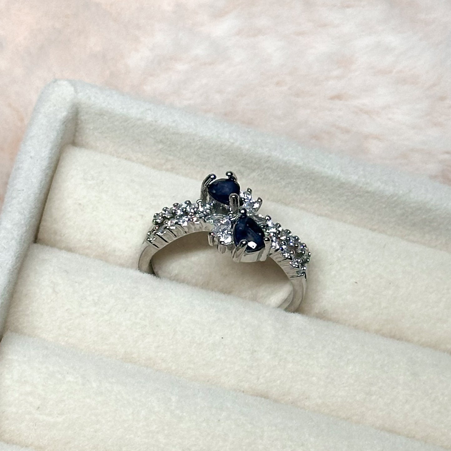 ANELLO DUSK IN TOPAZIO BLU