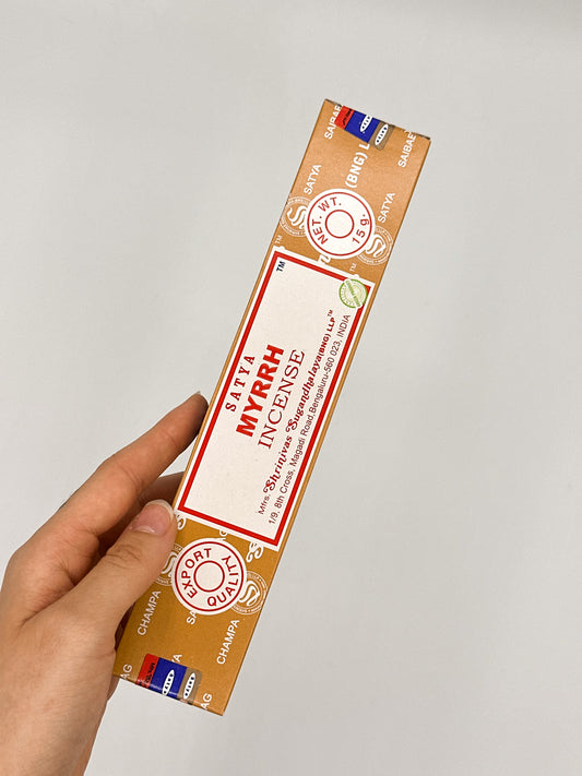 Mirra - Bastoncini di incenso Satya (15gr)