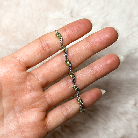 BRACCIALE VINE IN PERIDOTO