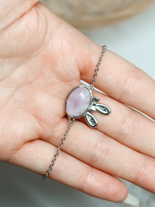 Bracciale in Kunzite a Coniglio
