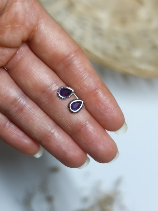 Orecchini in Ametista (Argento 925)