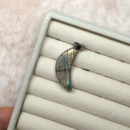 CIONDOLO LUNARIA IN LABRADORITE