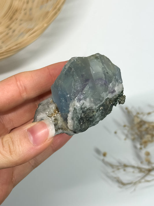 Specimen di Fluorite + Pirite