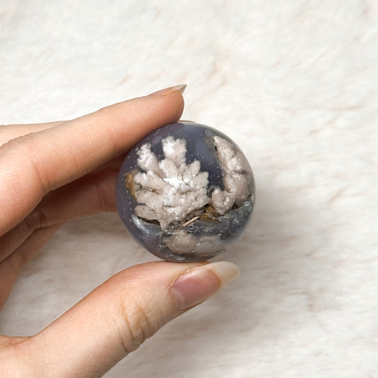 SFERA IN AGATA SAKURA NERA LARGE