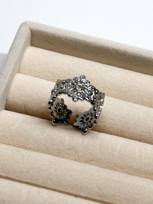ANELLO FIORI (ACCIAIO INOX)