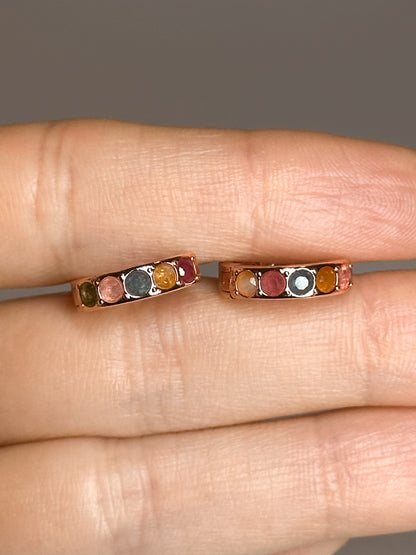 ORECCHINI IN TORMALINA ROSE GOLD
