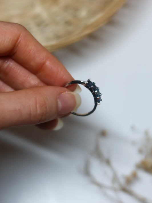 Anello in Topazio Blu