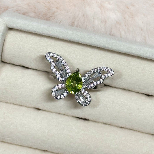 ANELLO FLORA IN PERIDOTO