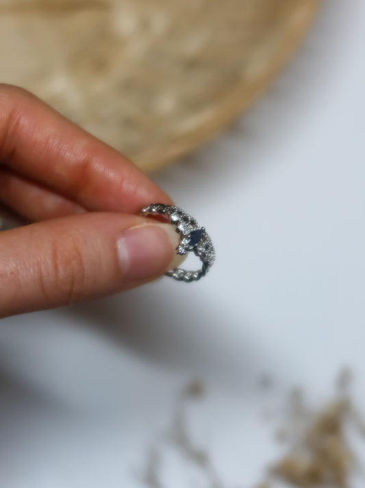 Anello in Topazio Blu