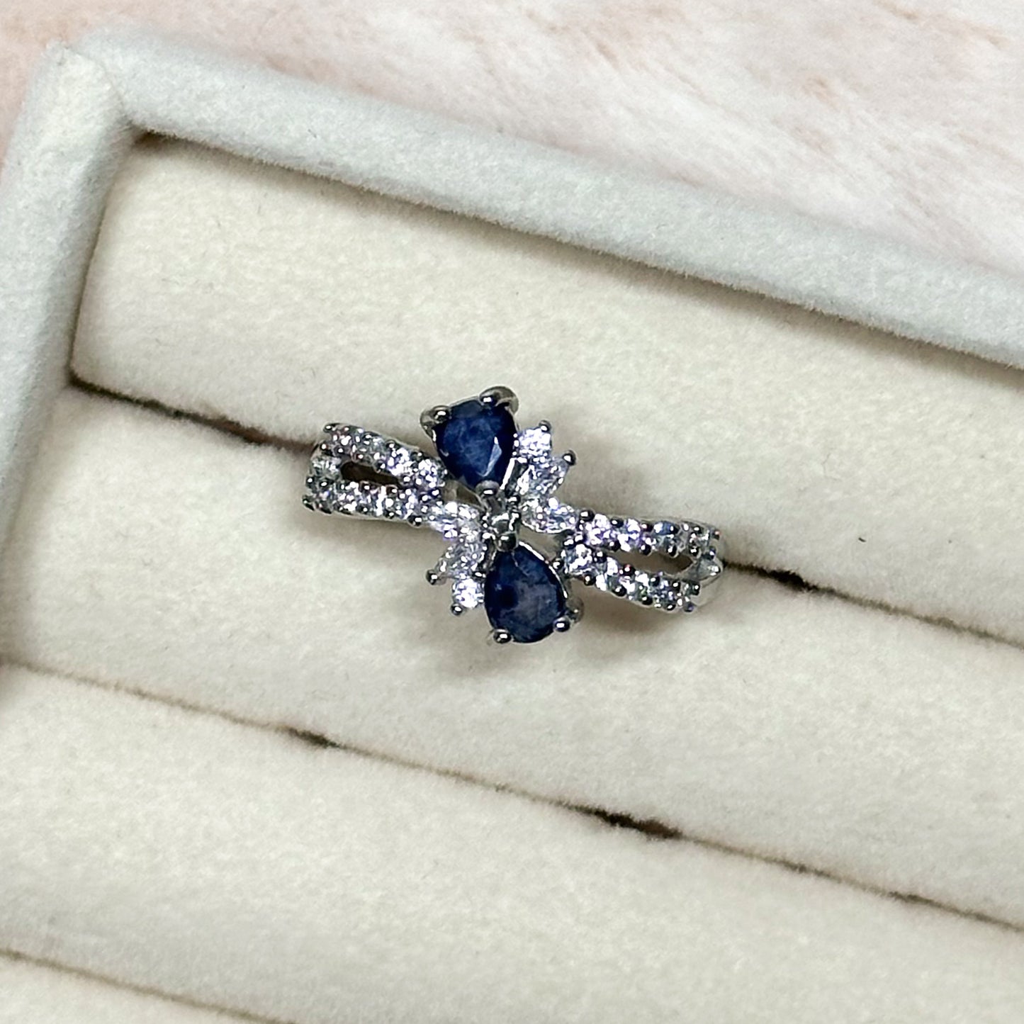 ANELLO DUSK IN TOPAZIO BLU