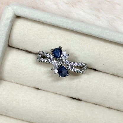 ANELLO DUSK IN TOPAZIO BLU