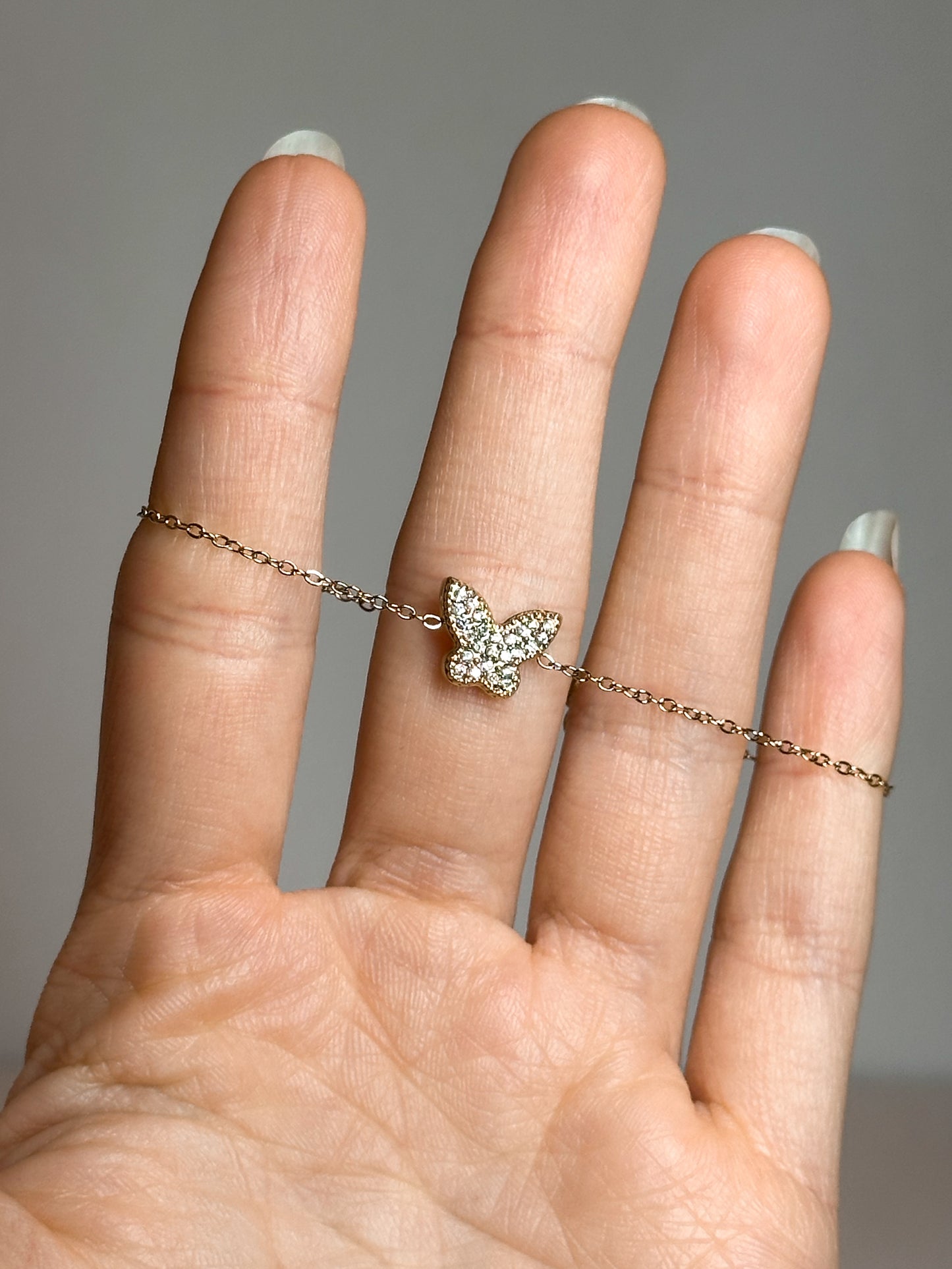 BRACCIALE FARFALLA GOLD (ACCIAIO INOX)