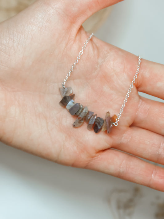 Collana in Agata di Botswana