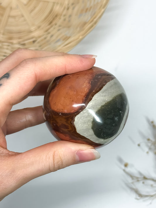 Sfera in Diaspro Policromo