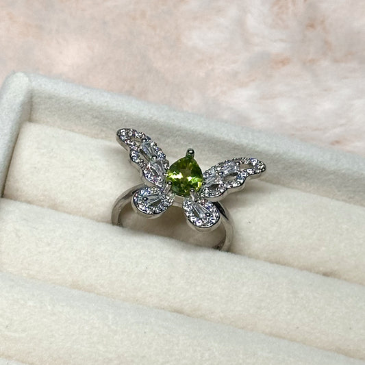 ANELLO FLORA IN PERIDOTO