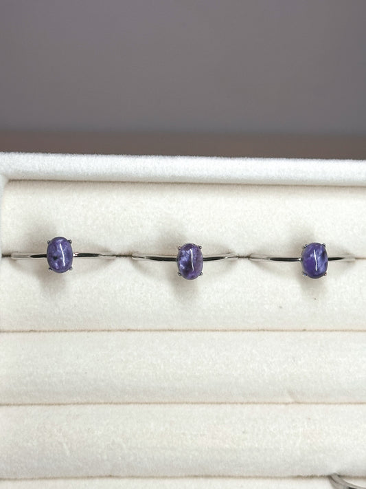 ANELLO IN CIAROITE (ARGENTO 925)