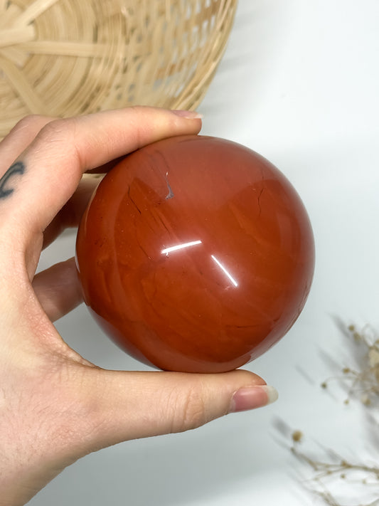Sfera in Diaspro Rosso