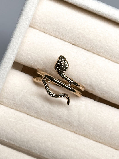ANELLO SERPENTE GOLD (ACCIAIO INOX)