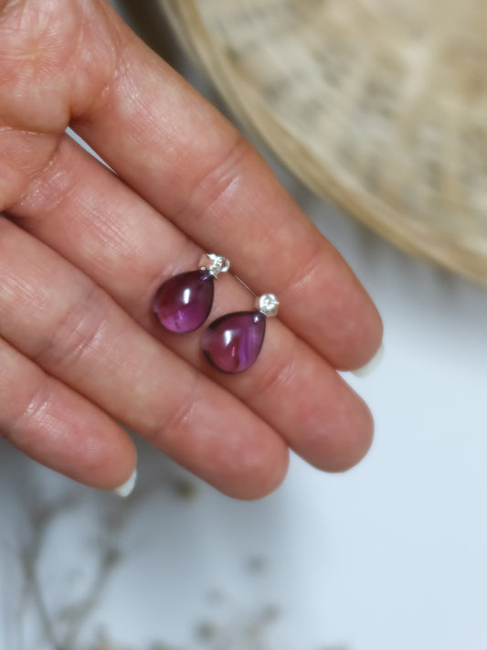 Ciondolo in Fluorite Viola (Argento 925)