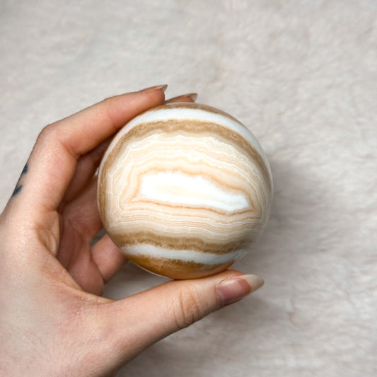 SFERA IN CALCITE ARANCIONE