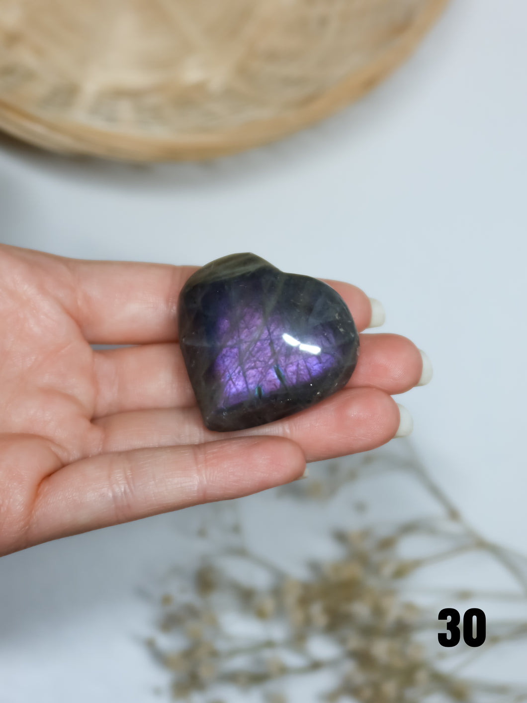 Cuore in Labradorite (Viola/Sunset)