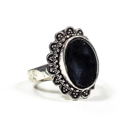 ANELLO GOTH IN TORMALINA NERA