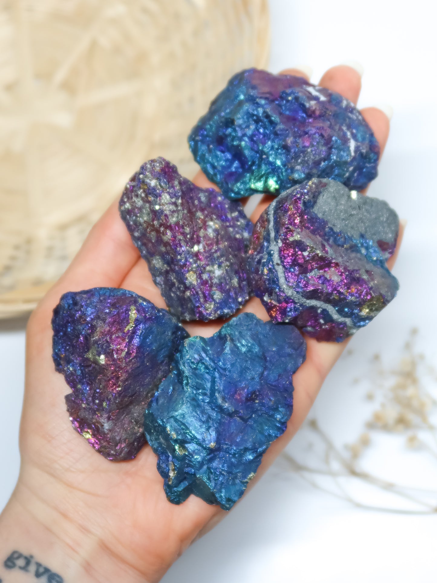 Peacock Ore (Calcopirite/Bornite) Grezza