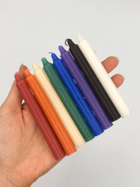 KIT CANDELE COLORATE A STILO VEGETALI