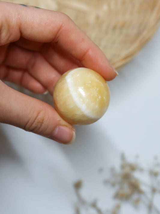 Sfera in Calcite Arancione