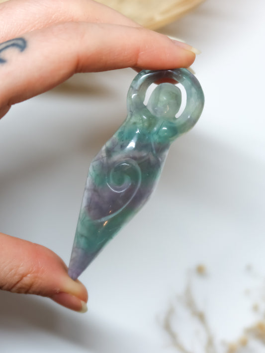 Dea in Fluorite Arcobaleno