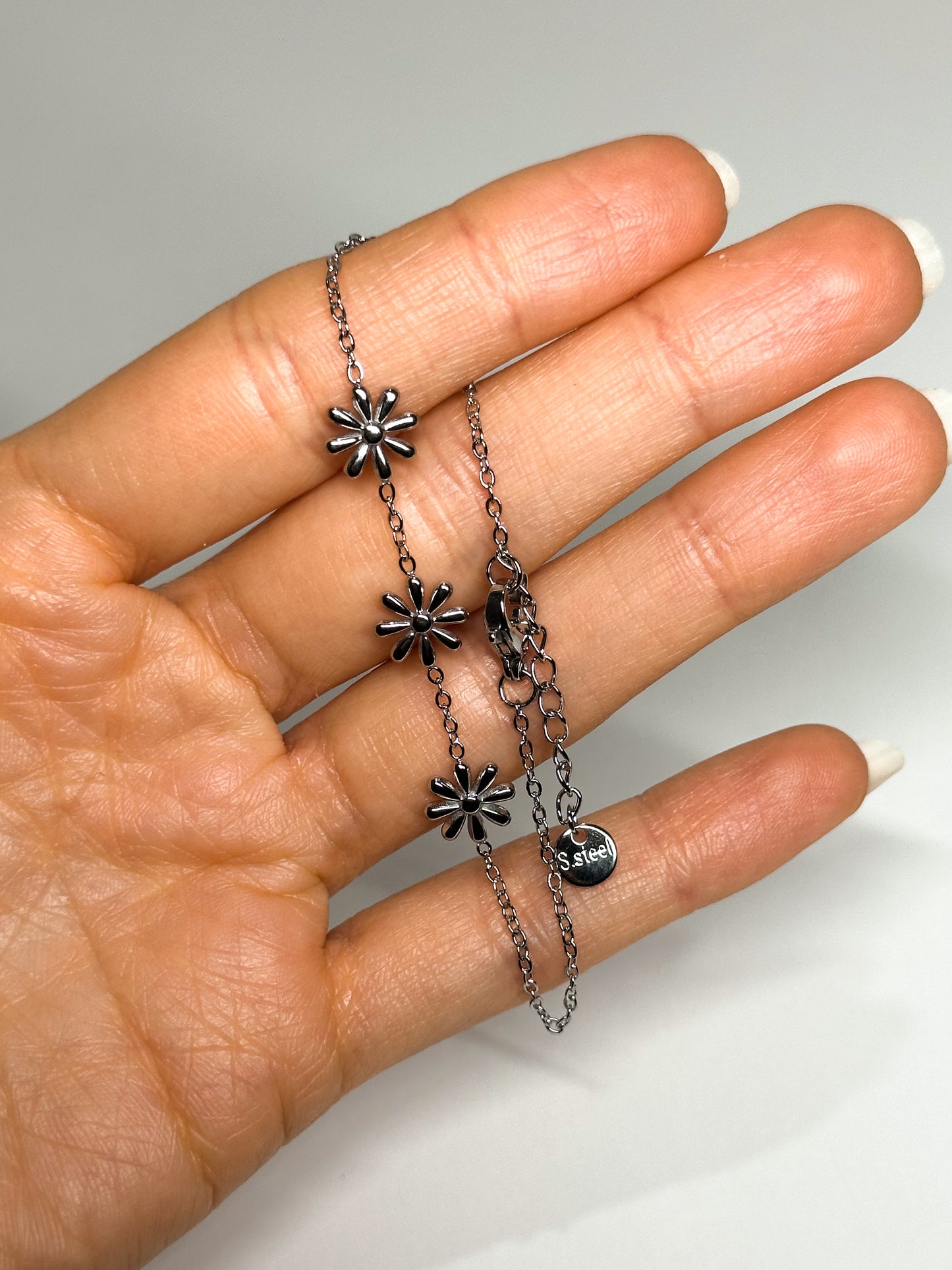 BRACCIALE FIORI (ACCIAIO INOX)