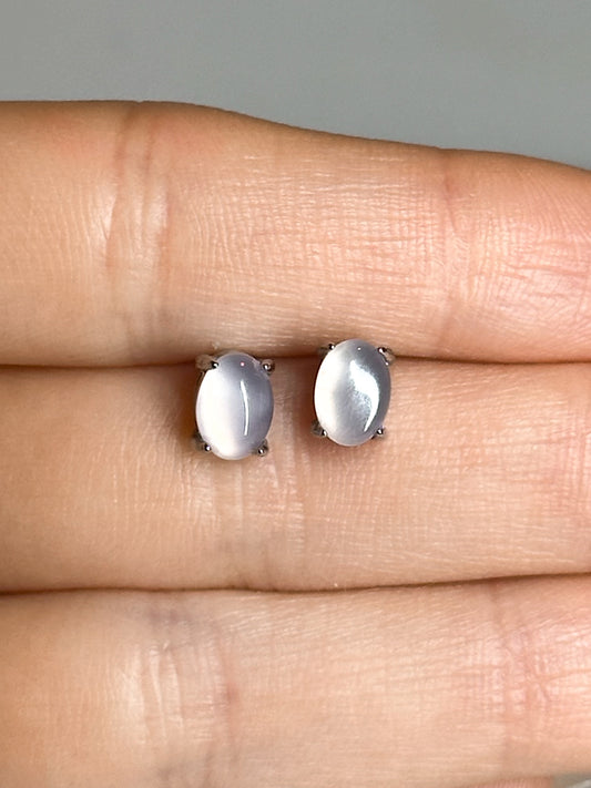 ORECCHINI IN QUARZO ROSA (ARGENTO 925)