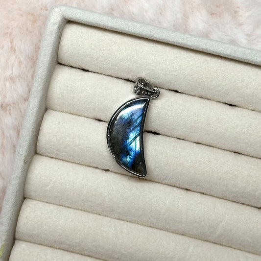 CIONDOLO LUNARIA IN LABRADORITE