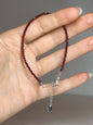BRACCIALE IN GRANATO SFACCETTATO
