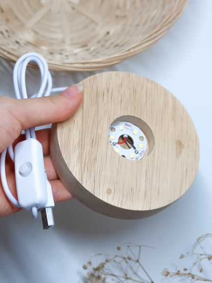 Supporto per Sfere con Led in Legno
