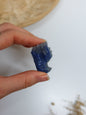 Testa di Drago in Quarzo Rosa, Avventurina Verde, Avventurina Blu