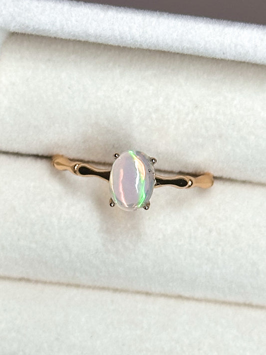 ANELLO IN OPALE ETIOPE GOLD (ARGENTO 925)