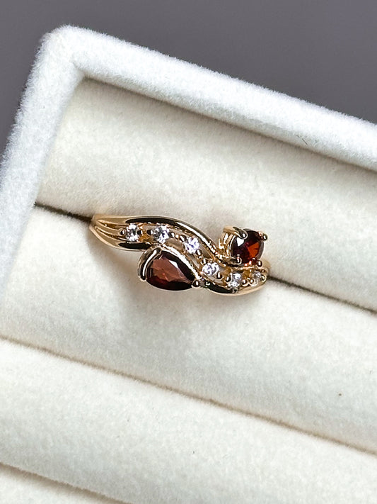 ANELLO IN GRANATO GOLD