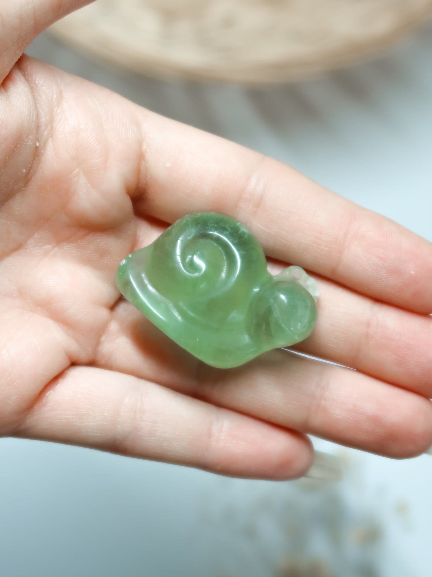 Lumaca in Ossidiana Nera, Agata Muschiata, Fluorite Verde