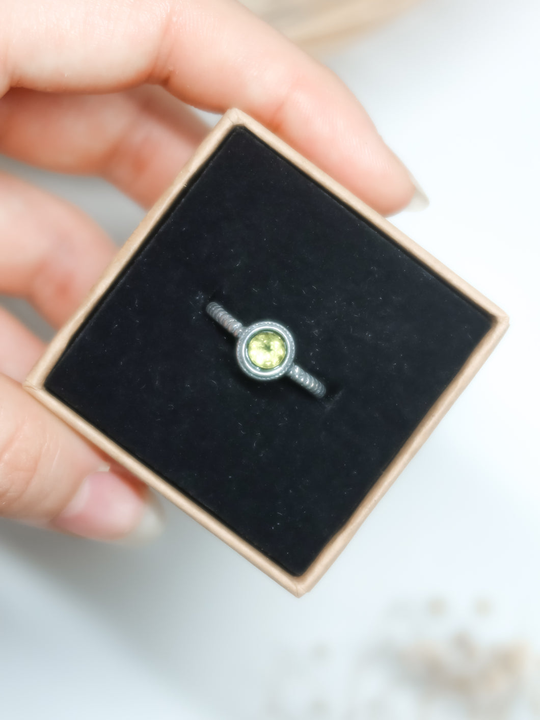 Anello in Peridoto (Olivina)