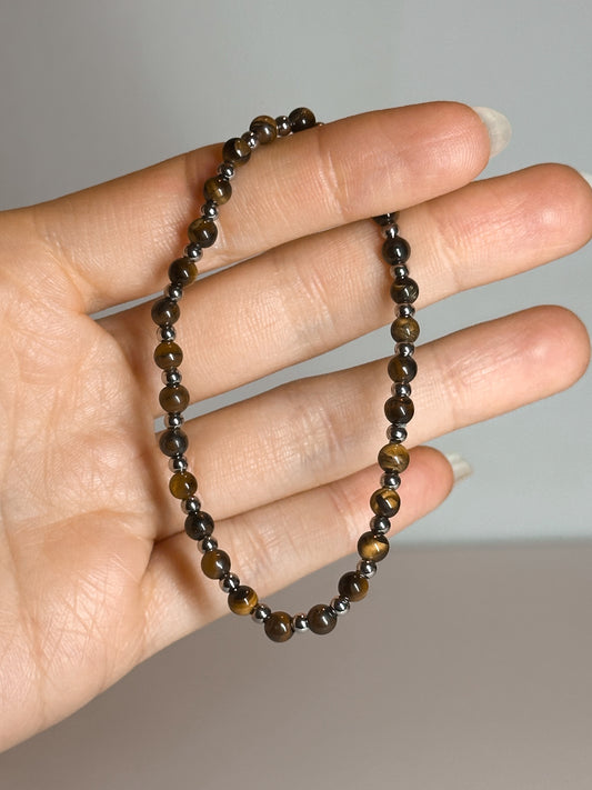 BRACCIALE IN OCCHIO DI TIGRE (ACCIAIO INOX)