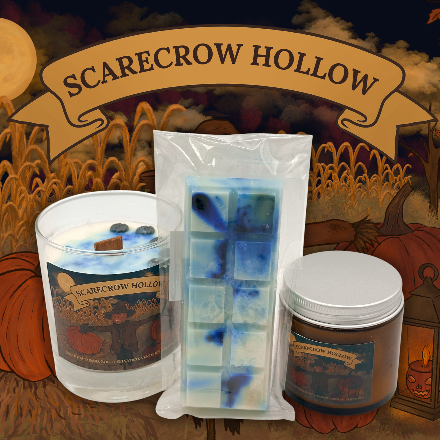 SCARECROW HOLLOW | AUTUNNO, HALLOWEEN (CANDELA/WAX MELT)