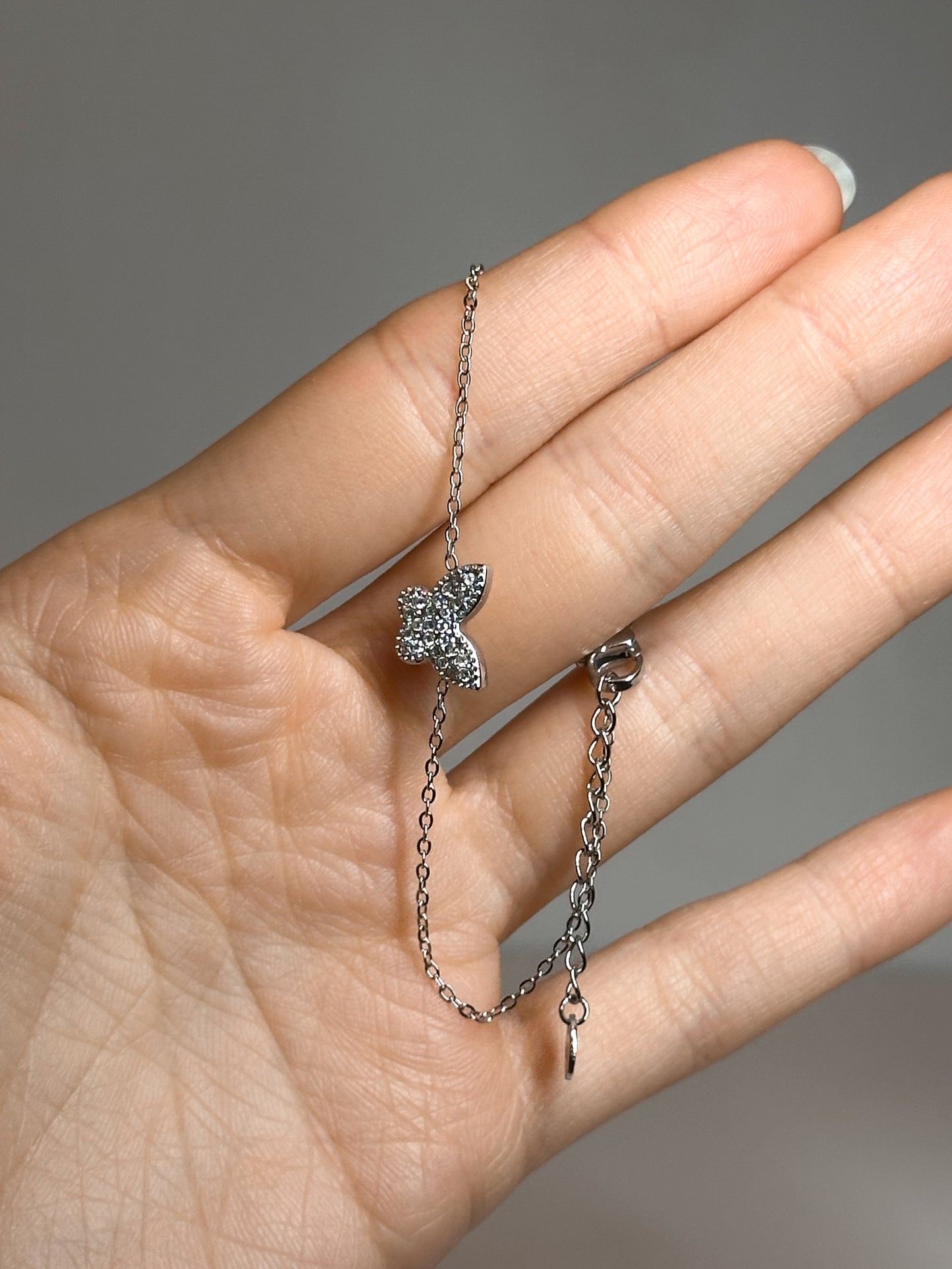 BRACCIALE FARFALLA (ACCIAIO INOX)