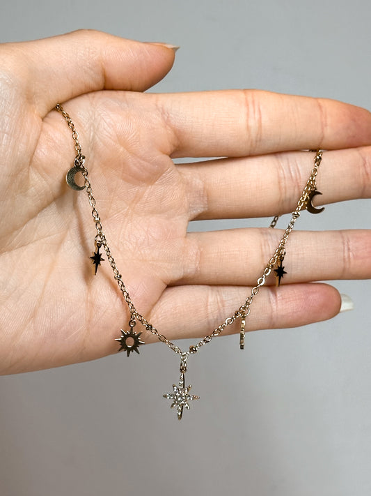 COLLANA CELESTIAL GOLD (ACCIAIO INOX)