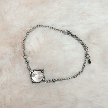 BRACCIALE THORN IN QUARZO ROSA