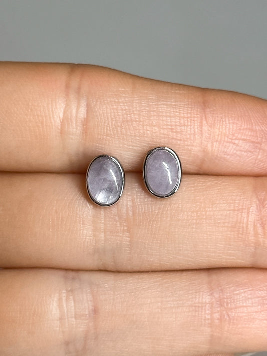 ORECCHINI IN KUNZITE (ARGENTO 925)